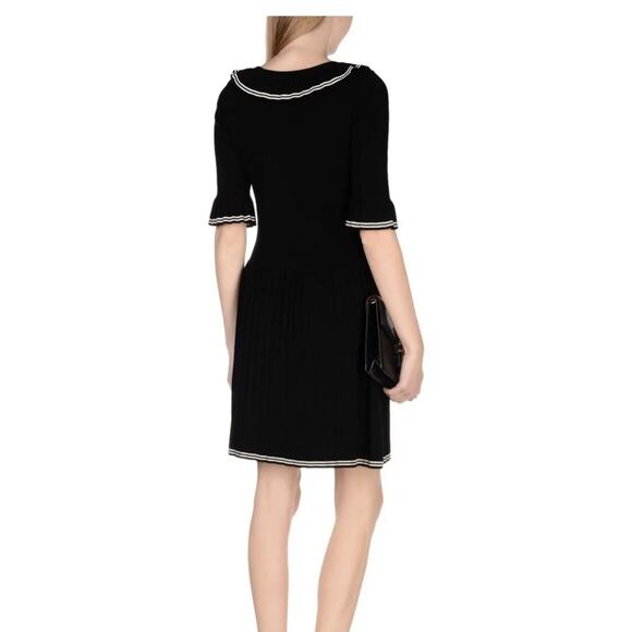 MARC JACOBS Pleated Sweater Dress Black No Size Small S - Picture 9 of 12